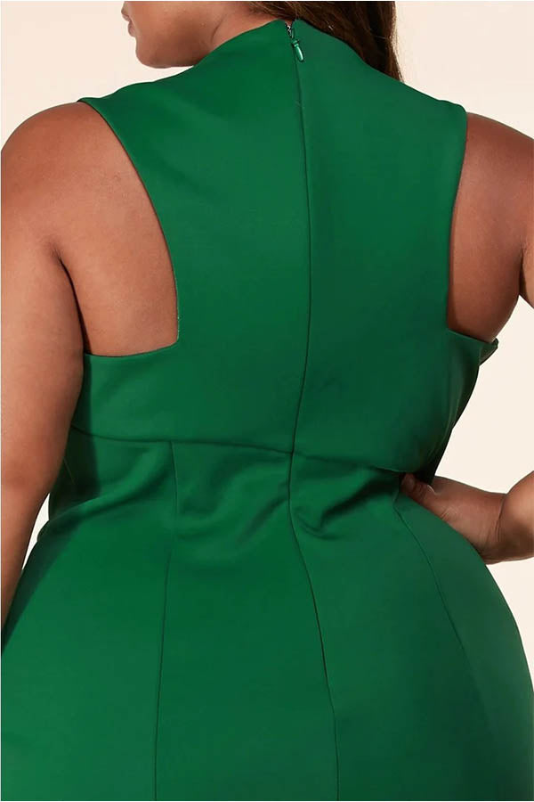 green white maxi dress dubai by Preciosa Boutique