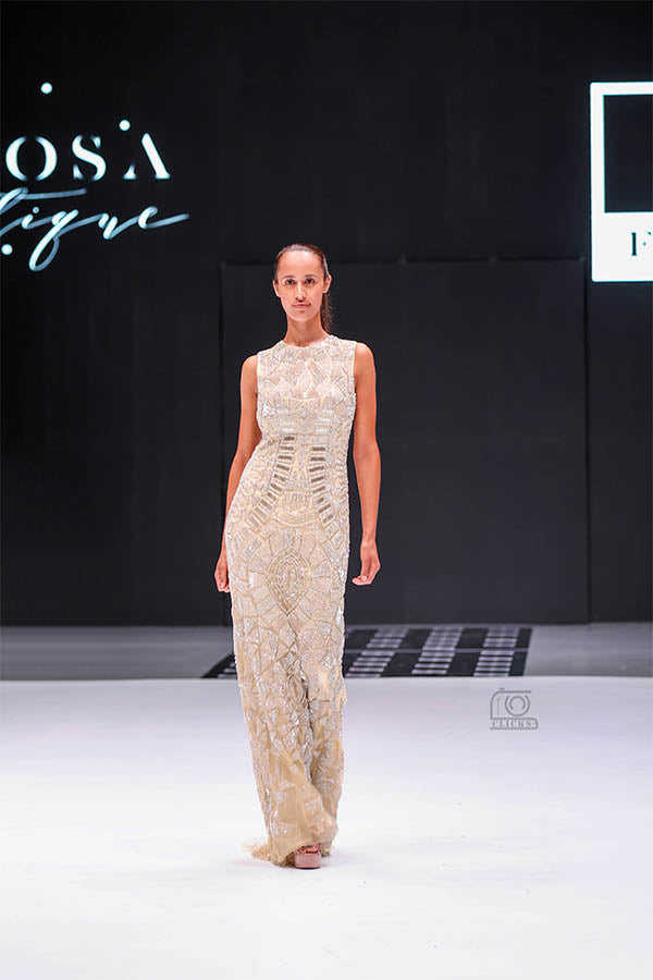 Elegant Embellished straight cut dress