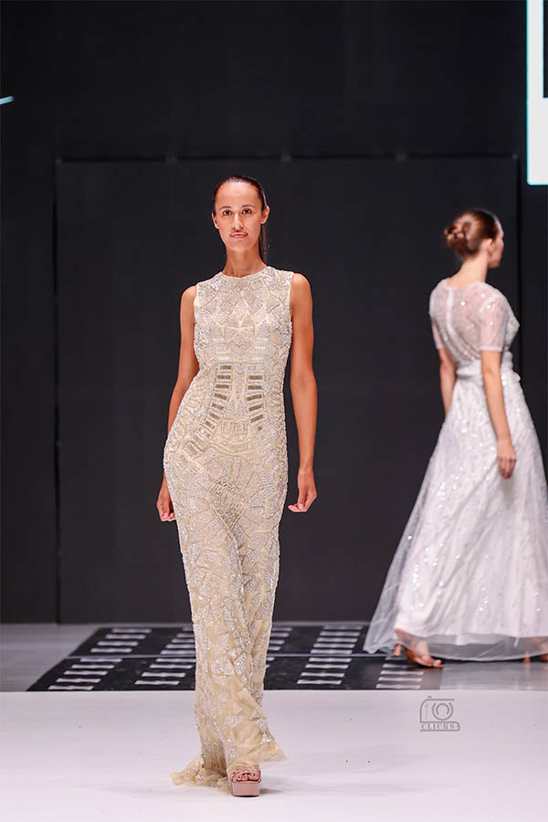 Elegant Embellished straight cut dress